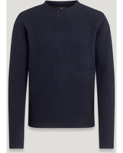 Belstaff Submarine Cable Knit - Blue