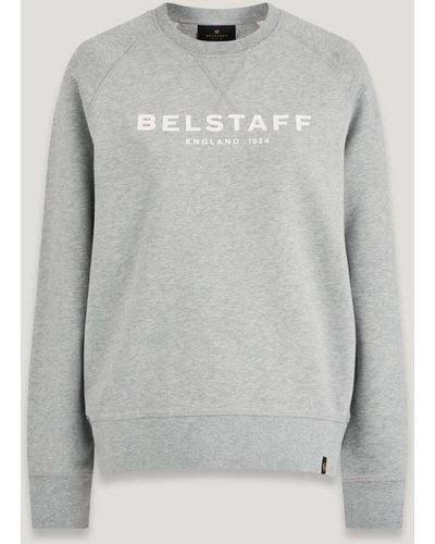 Belstaff Felpa 1924 cotton fleece grey s - Grigio