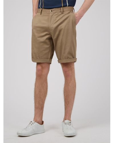 Ben Sherman Signature Cotton Chino Shorts - Natural