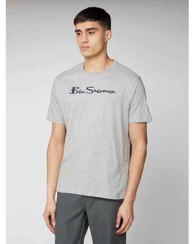 Ben Sherman Logo T-shirt - Grey