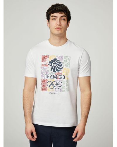 Ben Sherman Team Gb All Nations Graphic Tee - White