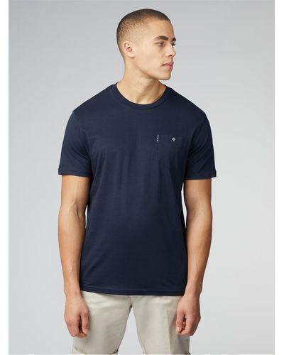 Ben Sherman Signature T-shirt With Chest Pocket - Blue