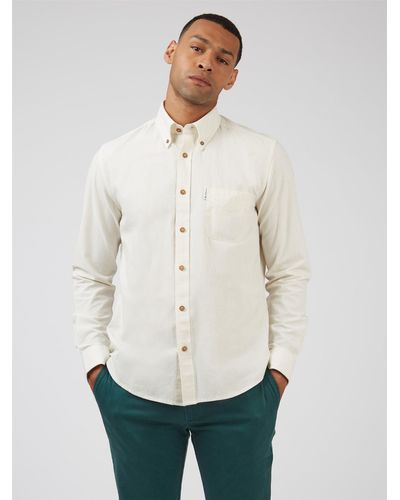 Ben Sherman Recycled Oxford Shirt - White