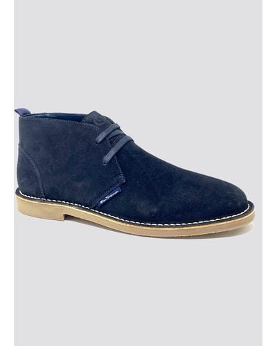 Ben Sherman Hemmings Navy Boot - Blue