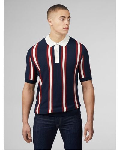 Ben Sherman Mod Knitted Rugby - Blue