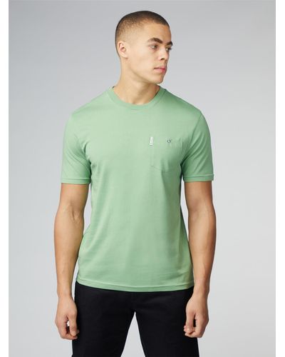 Ben Sherman Signature T-shirt With Chest Pocket - Green
