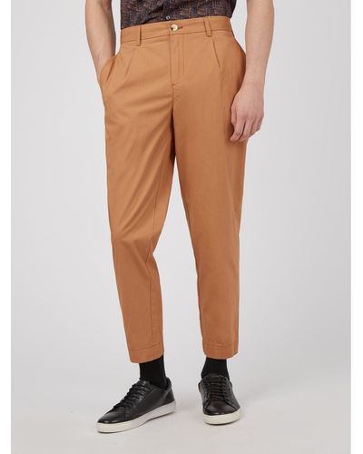 Ben Sherman Lightweight Relaxed Tapered Trousers - Multicolour