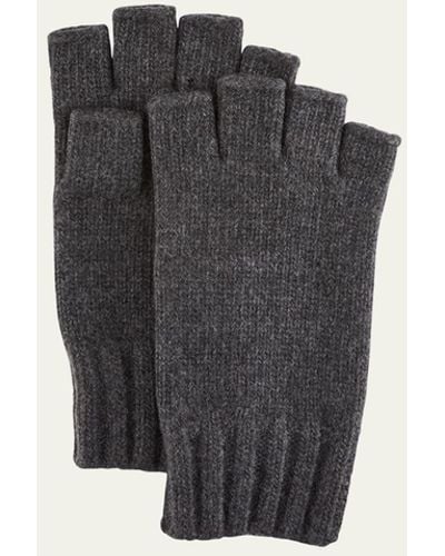 Mens Cashmere Fingerless Gloves