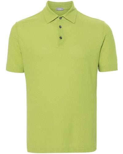 Zanone Short Sleeves Polo - Green
