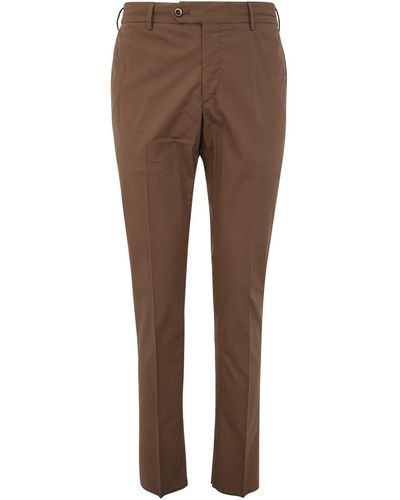 PT01 Seersucker Trousers - Brown