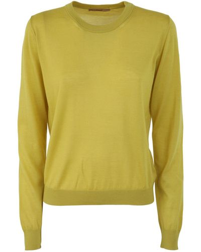 Nuur Knit Crew Neck Pullover - Green