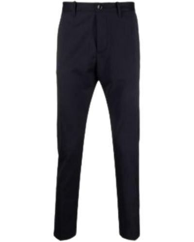 Nine:inthe:morning Easy Slim Chino Man Trousers - Blue