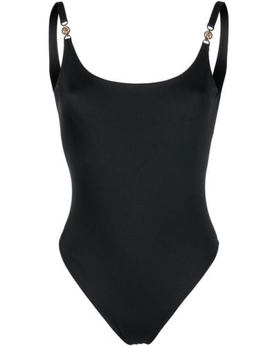 Versace Swim One-piece Greek Chain - Black