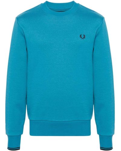 Fred Perry Fp Crew Neck Sweatshirt - Blue