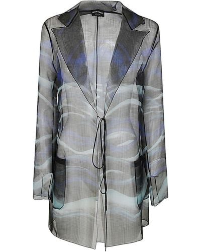 Giorgio Armani Printed Jacket - Grey