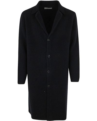Original Vintage Style Felted Knitted Coat - Black