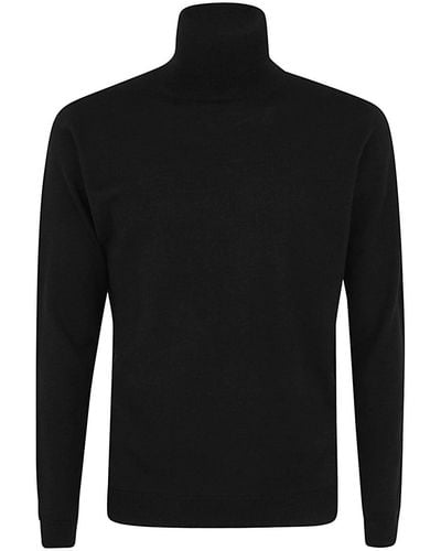 Nuur Long Sleeve Turtle Neck Sweater - Black
