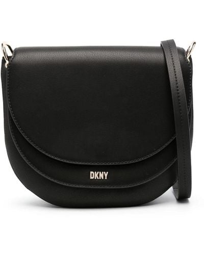 DKNY Gramercy Medium Flap Crossbody - Black
