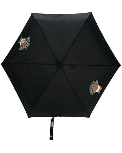Moschino Bear Back And Front Supermini Umbrella - Black
