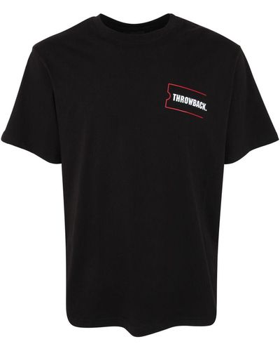 Throwback. Cotton T-shirt - Black