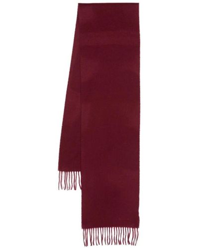 Paul Smith Scarf Pln Cashmere Ssnl - Red