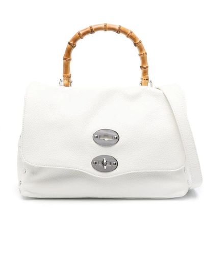 Zanellato Small Postina Daily Bamboo Bag - White