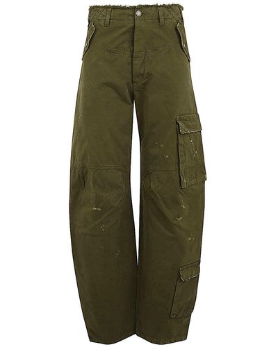 DARKPARK Rosalind Bow Cargo Trousers - Green