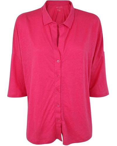 Majestic Shirts: 3/4 Sleeves - Pink