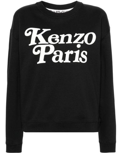 KENZO X Verdy Flocked-Logo Sweatshirt - Black