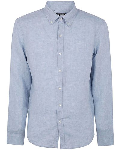 Michael Kors Ls Linen T-shirt - Blue