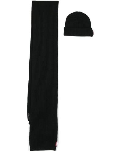 DSquared² Ribbed Knit Set - Black