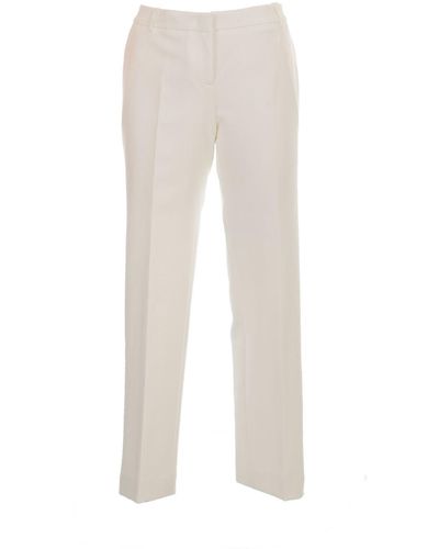 Kiltie White Skinny Trousers