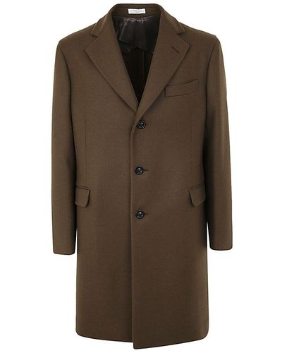 Boglioli Single Breasted Coat Clothing - Brown