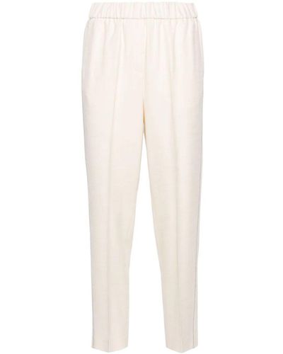 Peserico Elastic Slim Pants - White