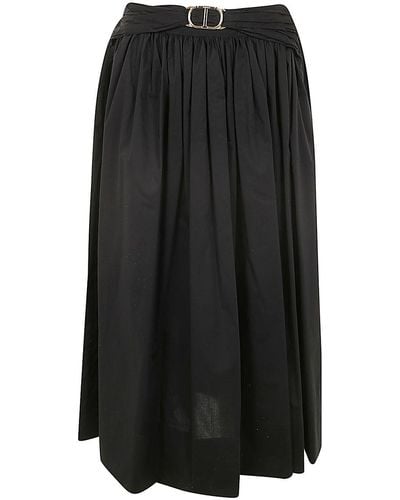 Twin Set Popeline Skirt - Black