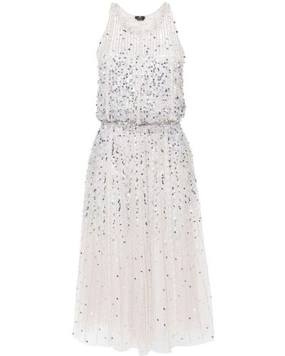 Elisabetta Franchi Sequin-embellished Midi Dress - White