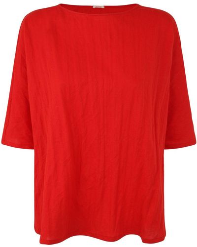 A PUNTO B 3/4 Sleeve Boat T-shirt - Red
