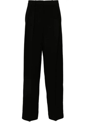 Theory Double Pleat Trouser - Black