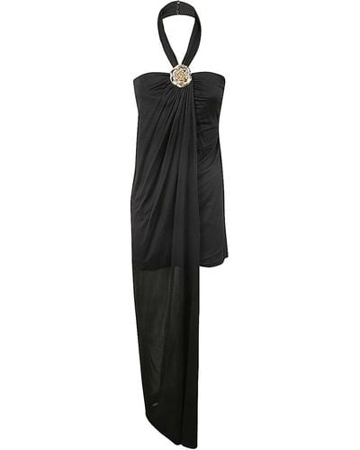 Blumarine 4a113a Dress Sable Goldrose - Black