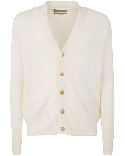 Original Vintage Style Wool Cashmere Cardigan - White