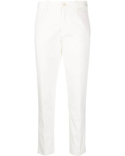 Polo Ralph Lauren High-waisted Slim-fit Trousers - White
