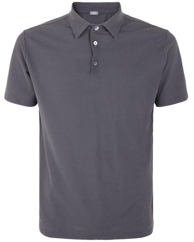 Zanone Polo Shirt Short Sleeves - Grey
