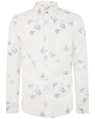 PS by Paul Smith Ls Tailored Fit Shirt - White