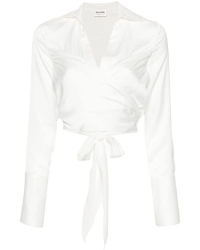 Blugirl Blumarine V Neck Shirt - White
