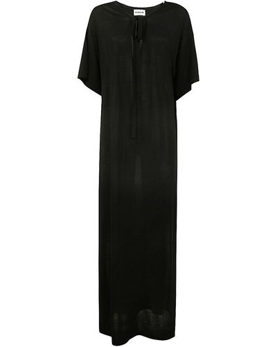P.A.R.O.S.H. Short Sleeve Dress - Black