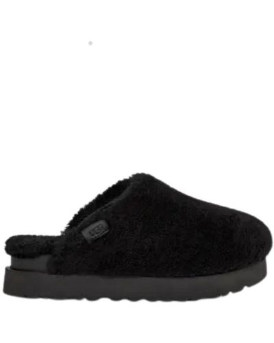 UGG W Fuzz Sugar Slide Shoes - Black