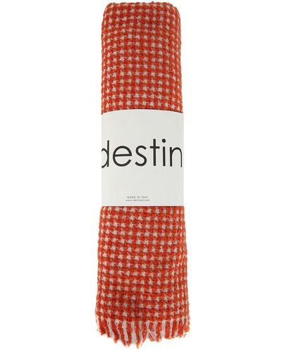 Destin Wool Cashmere 40x180 Scarf - Red