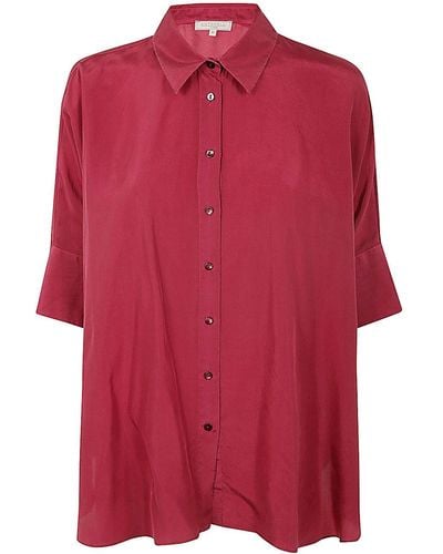 Antonelli Bassano Short Sleeves Oversized Shirt - Red