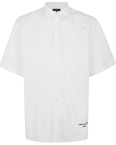 Comme des Garçons Iconic Cotton Shirt With Logo - White
