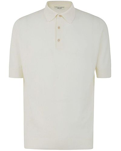 FILIPPO DE LAURENTIIS Short Sleeves Polo - White
